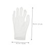 Beavorty 12 Pairs White Cotton Moisturizing Gloves for Dry Hands