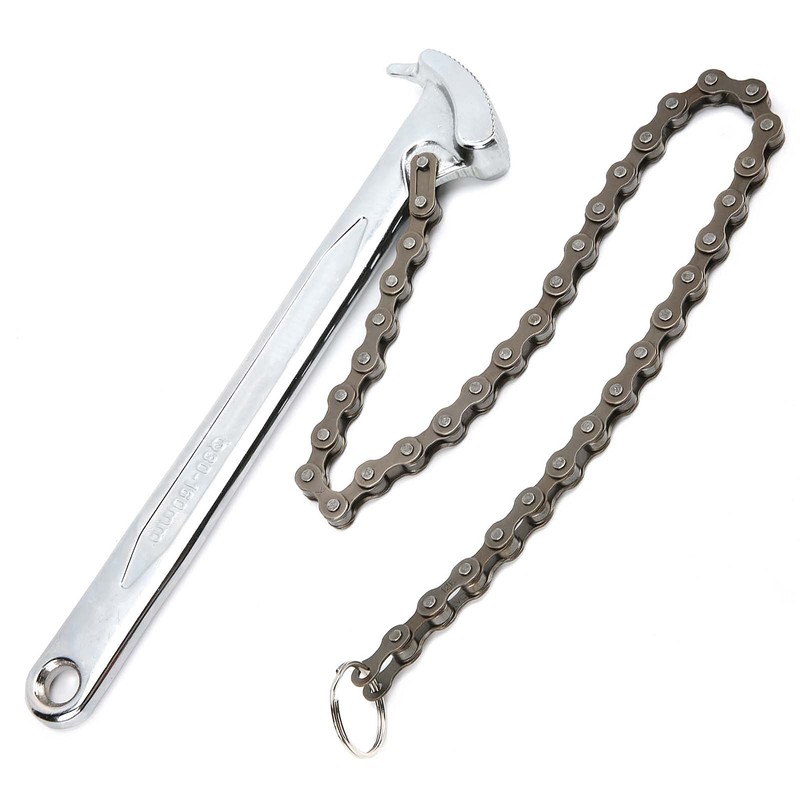 Chain Pipe Pliers, Durable HRC60 Chain Wrench with High Hardness