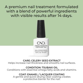 CND™ Strengthener RXx, Nail Strengthener for Tougher, Stronger Nails & Protection for Thin Nails, 0.5 Fl Oz, 0.5 fl oz