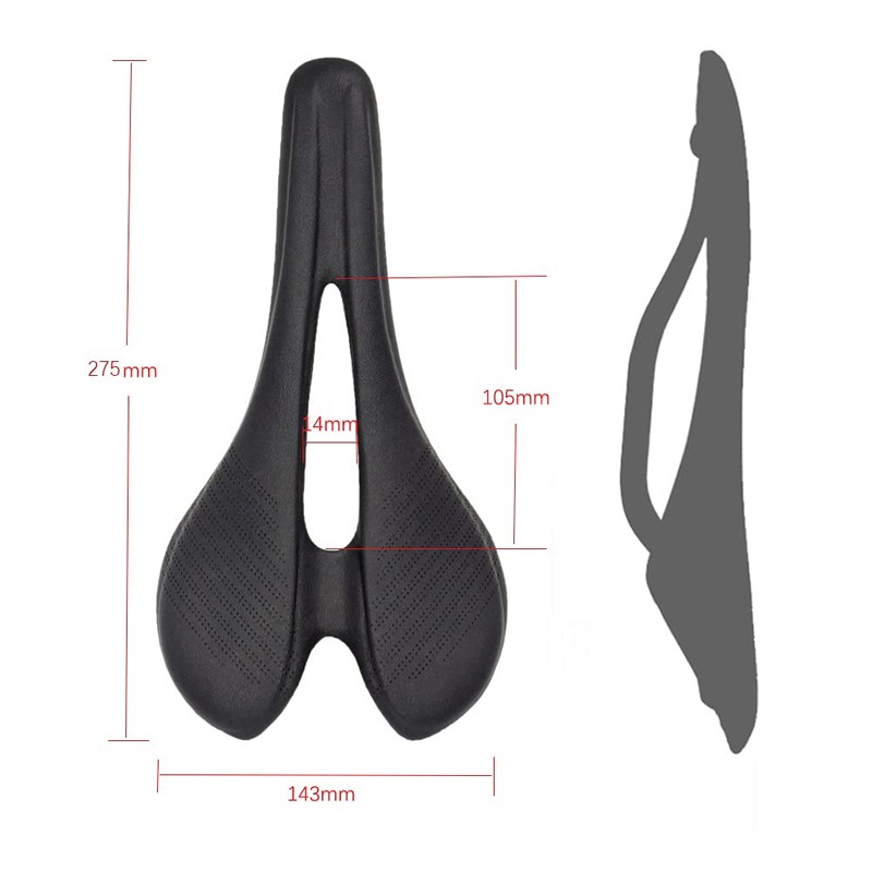 Hliya Carbon Bicycle Saddle Mountain Bike Saddle/Racing Saddle, Ultralight Non-Slip
