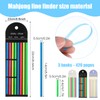 420Pcs Mahjong Line Finder Notes, 3 Styles Mahjong Line Reader