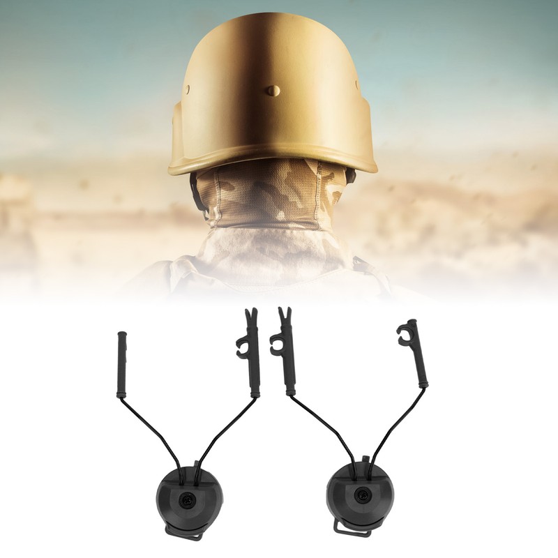 2PCS Headset Helmet Adapter Nylon Helmet Arc Rail Suspension Headset