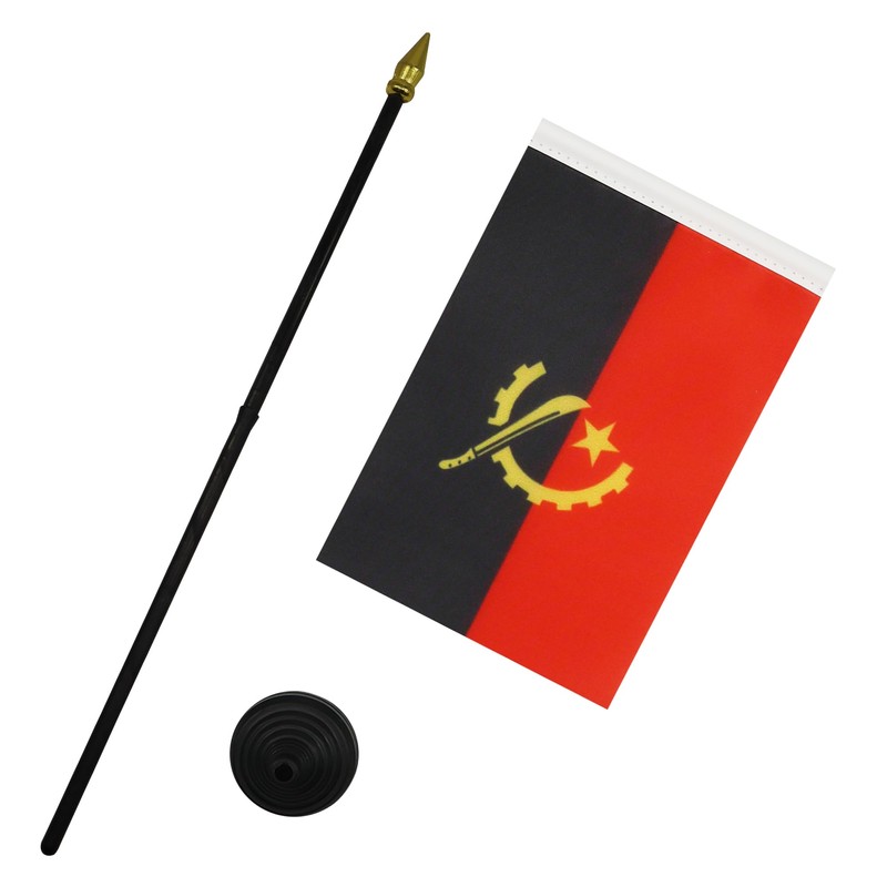 AZ FLAG Angola Table Flag 4'' x 6'' - Angolan