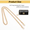 Gold Purse Chain Strap, 43.3 Inch Replacement Bag Chain Strap,