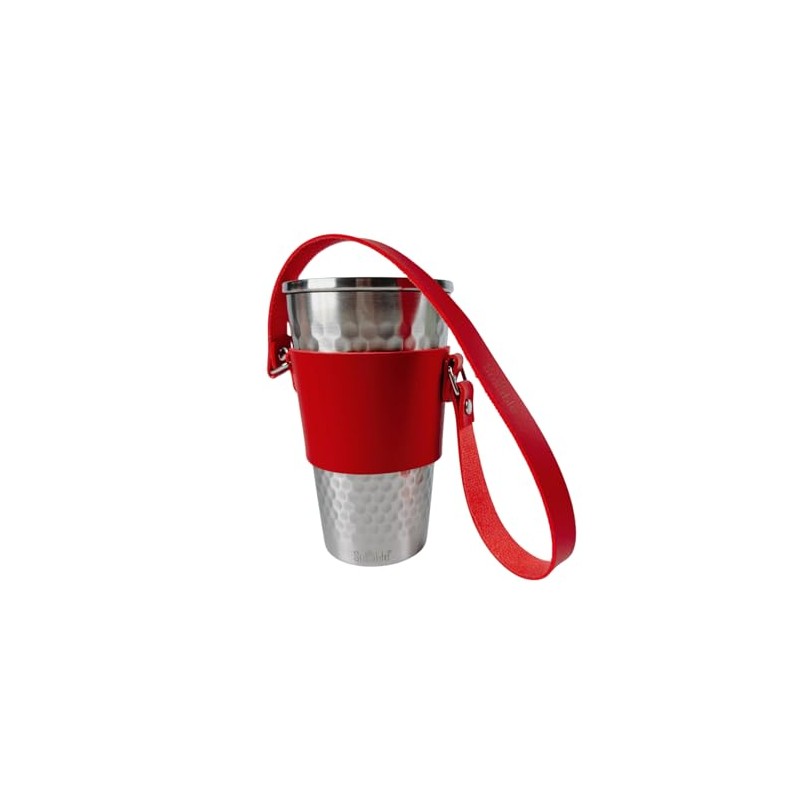 Susable Eco Cup Red Insulated Stainless Steel Drinking Cup 450