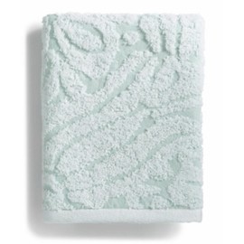 Mainstream International Inc. Sculpted Cotton Blend Jacquard Hand Towel - Blue