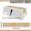 Newwiee 6 Pack Plastic Table Runner 14 x 108 Inch