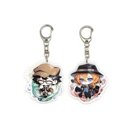 EBTY DREAMS Inc. - Set Of 2 Bungou Stray Dogs Acrylic Keychain Ranpo, Nakahara v1