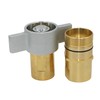 1-1/4" NPT Wet-Line Wing Nut Heavy Duty Hydraulic Quick Disconnect