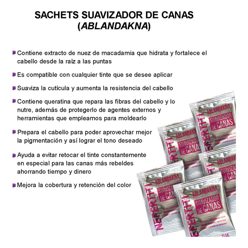 Ablandador Suavizador De Canas Para Tinte Con Keratina 5pzas