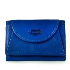 Branco 105 Small Mini Wallet Size XS Genuine Leather for Men and Women in Many Colours, hunter Green, coin purse