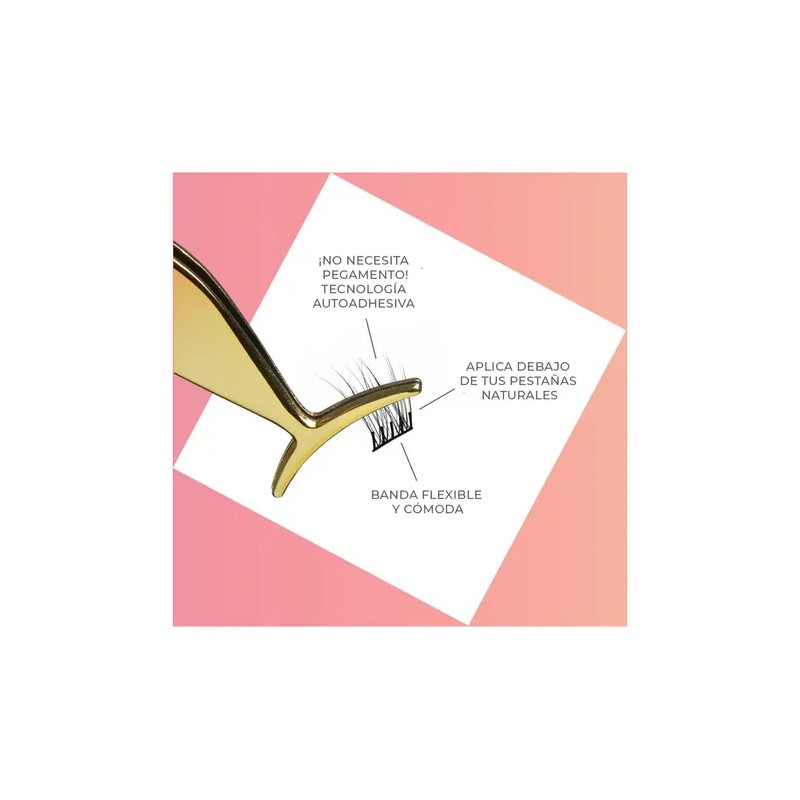 Pestañas Postizas Con Aplicador Kiss Impress Falsies Voluminous Color negro