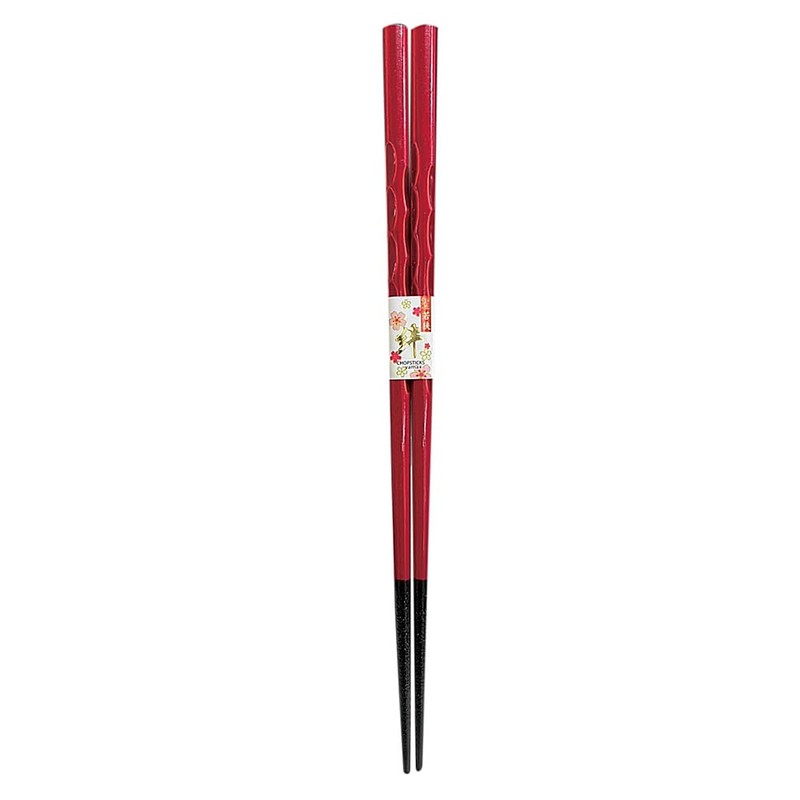 Chopsticks, Dishwasher Dyeing Carved, Red, Dishwasher Safe, Design Includes Paulownia