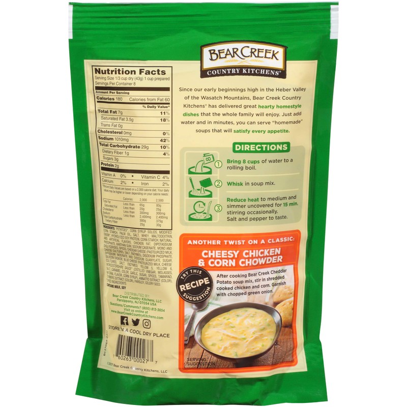 Bear Creek Soup Mix, Cheddar Potato, 12.1 Ounce