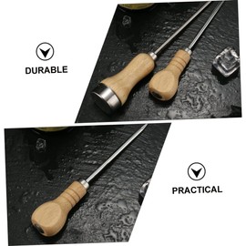 Ciieeo 2pcs Bar Ice Pick Ergonomic Handle Ice Remover for Refrigerators Freezers for Home Bar Use Stainless Steel Construction
