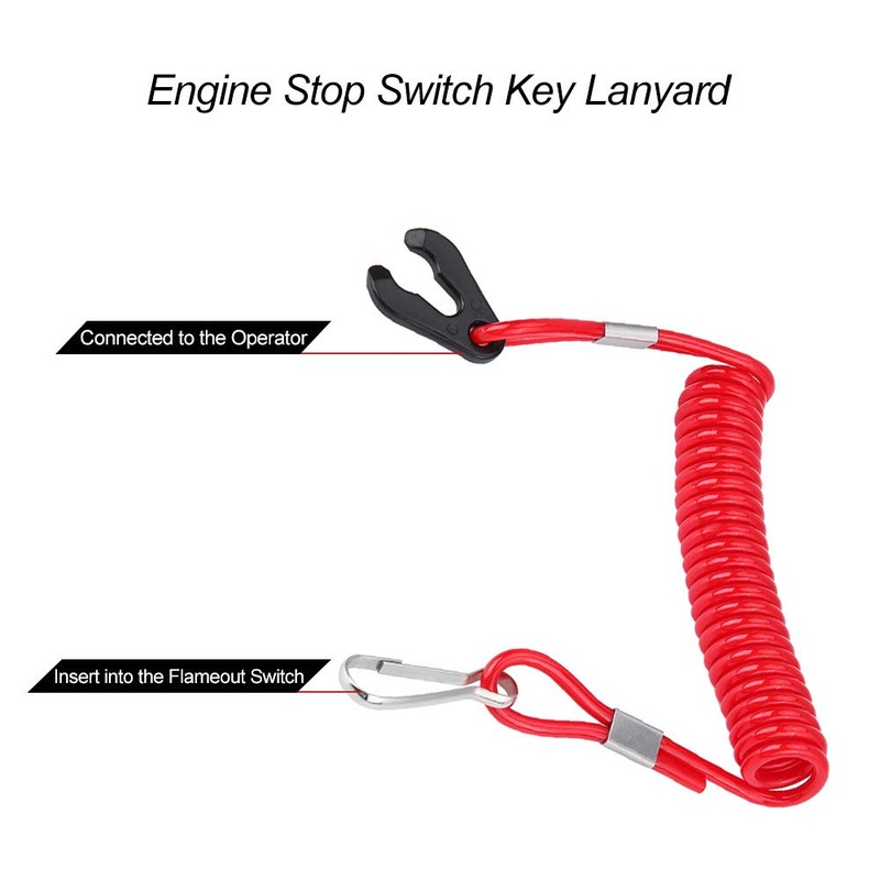 Keenso Outboard Kill Switch Reminder Cable, Outboard Ignition Switch Reminder