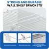 MILYARD 12 Inch Wire Shelf Brackets Kits, Closet Support Rod