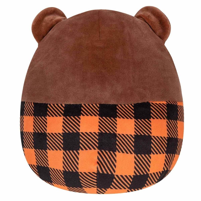 Squishmallows Omar The Bear - Camisa a cuadros de 7.5