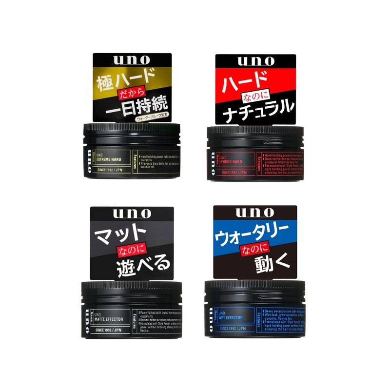 우노 매트 이펙터 헤어 왁스 f, 80g, 1개 Uno Matte