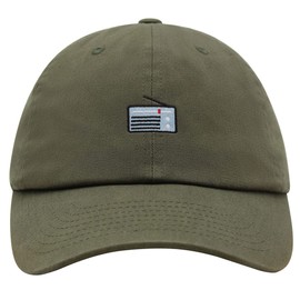 JPAK Radio Premium Dad Hat Embroidered Cotton Baseball Cap Retro Olive Green