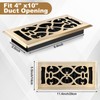 10 Pack 4 × 10 Inch Bronze Floor Vent Covers