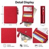 Genuine Leather RFID Wallet – Slim Zipper Coin Purse and