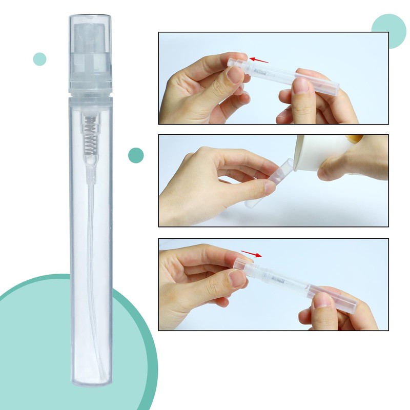 Gallipower 16 Pcs 5ml Mini Clear Plastic Spray BottleEmpty, Small