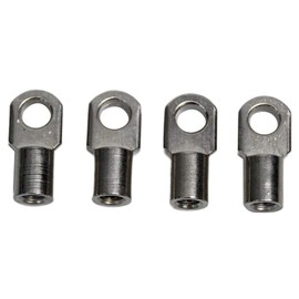 KUNSYOUKIM Gas Damper Connector End Fitting, M6 Female Thread, M6 Hole, Steel Fittings, Gas Spring Ball Joint, Silver Piro Ball