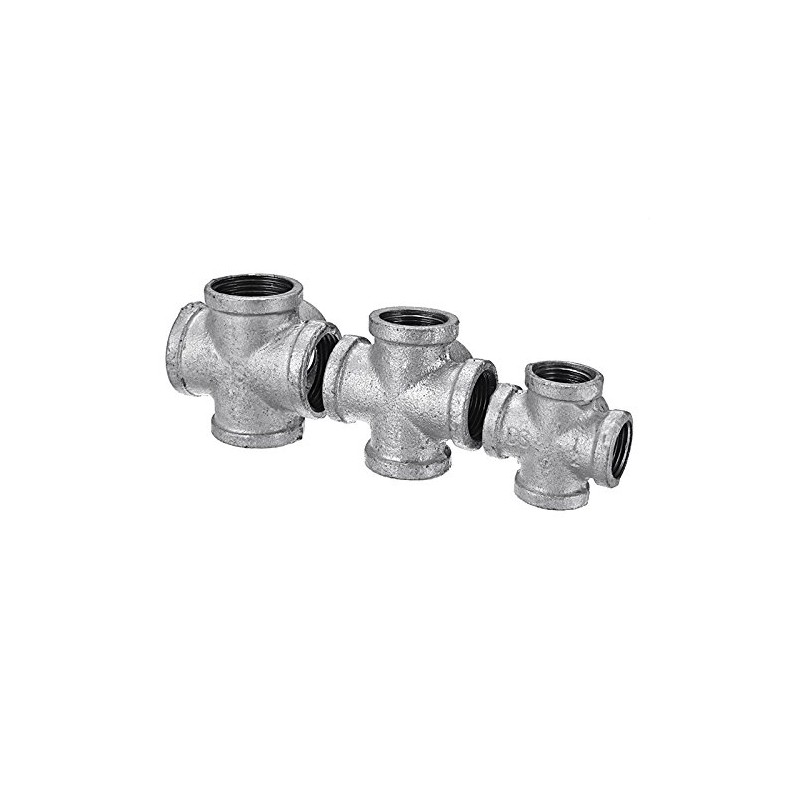 TuToy 1/2 '3/4' 1 '5 Way Pipe Fitting Malleable Iron