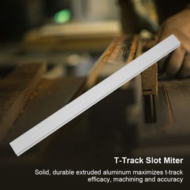 T Track Slot Miter, Non Porous Aluminum Alloy T Slot Miter Track Slider T Slot Accessories for Building Jigs and Fixtures Woodworking Carpenter Tool (200 mm T slider without holes)