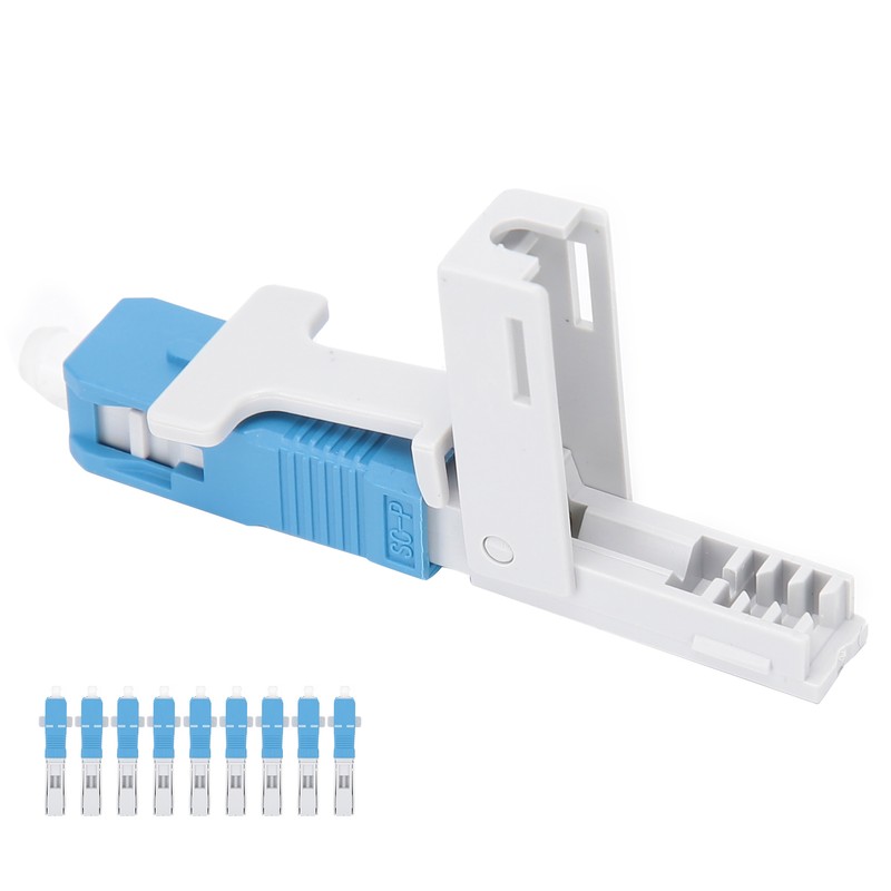 10Pcs Fiber Optic Quick Connector Embedded Type SC/UPC Cold Optical