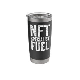 NFT Specialist Fuel Funny Crypto Coffee Lover Stainless Steel Insulated Tumbler
