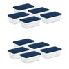 Sterilite Stackable 6 Quart Home Storage Box with Handles and