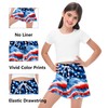 AOBUTE July 4th Quick Dry Swim Trunks Boys American Flag