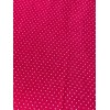 Unbranded Red Polka Dot Cotton Fabric 1/2 Yards 44" Wide