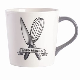 Babish Born and Bread Latte Tattoo Mug, 17oz