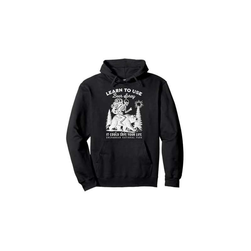 Shenandoah National Park Bear Spray Funny Hiking Camping Pullover Hoodie