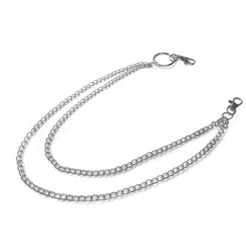 Punk Men Wallet Waist Chain Stainless Steel Metal Double Pants Chain Personality Men Boys Women Jewelry