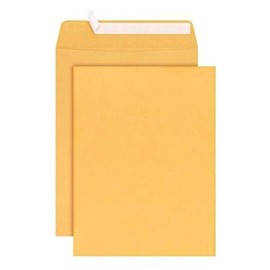 Catalog Envelopes (Open End), Brown Kraft, 28 Pound. 500 Per Pack. (Peel And Seal, 6"x9")