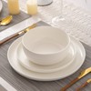 AmorArc Ceramic Dinnerware Sets, Wavy Rim Stoneware Plates and Bowls