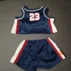 Build-a-Bear VINTAGE BUILD A BEAR BASKETBALL BLUE RED 3-PC OUTFIT