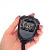 Oypla Black Digital Sports Timing Games Stopwatch Timer LCD Display