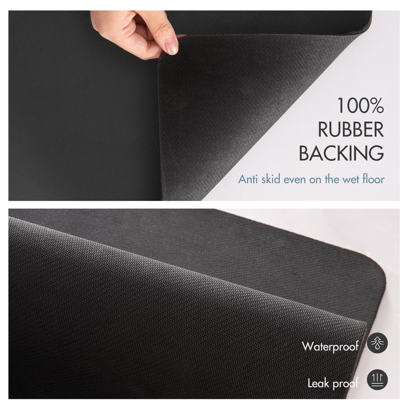 Drying Mat for Kitchen Countertops, Coffee Mat Hide Stain Rubber