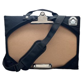 Industrial Field Cases Field Bag with Integrated 11x17 Clipboard, Storage and Shoulder Strap: Perfect for Engineers, Inspectors, Roofers & Architects Black CJFB1117
