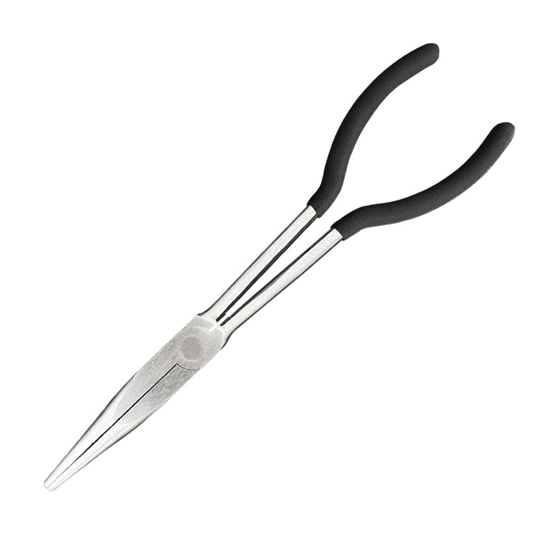 Mr.Gadget's Solutions 28cm Long Reach Straight Nose Pliers, Drop Forged