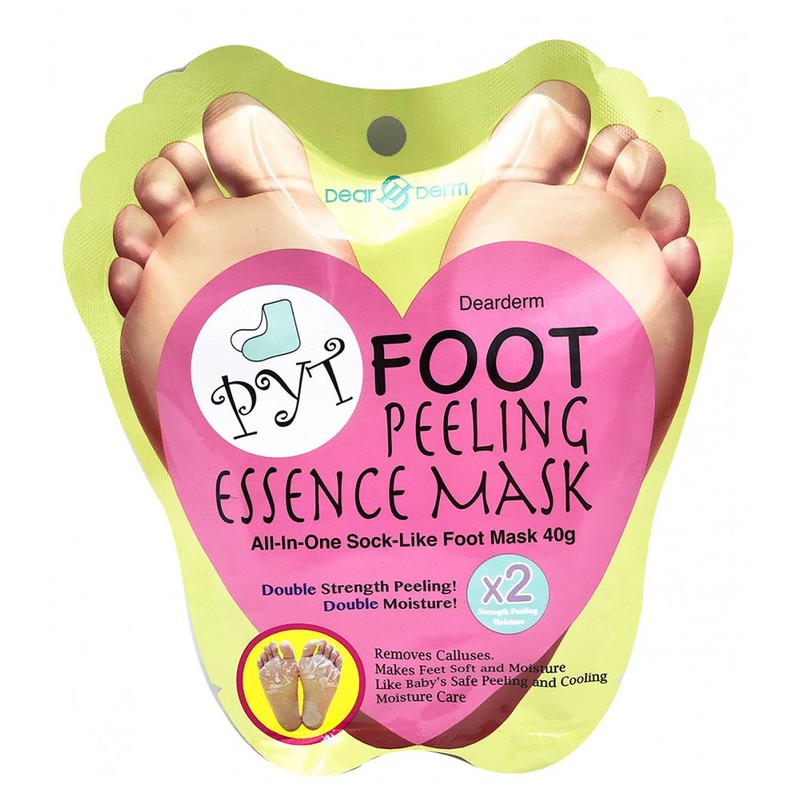 Dear and Derm Double Effect! DearDerm Foot Peel Mask, Peeling