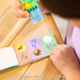 Melissa & Doug Sticker Wow! Minibloc de Actividades y Recarga de calcomanías - Dinosaurio