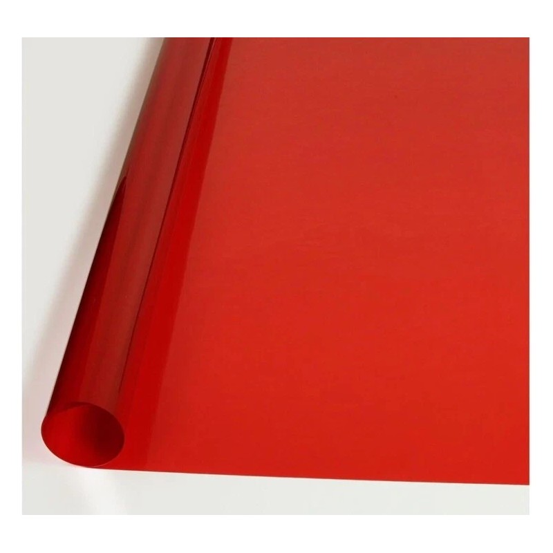 Buy decorative Film BDF Card Window Film Transparent Color Red