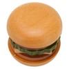 Hamburger Coaster Set Heat Insulation Cute Exquisite Wood Drink Coasters