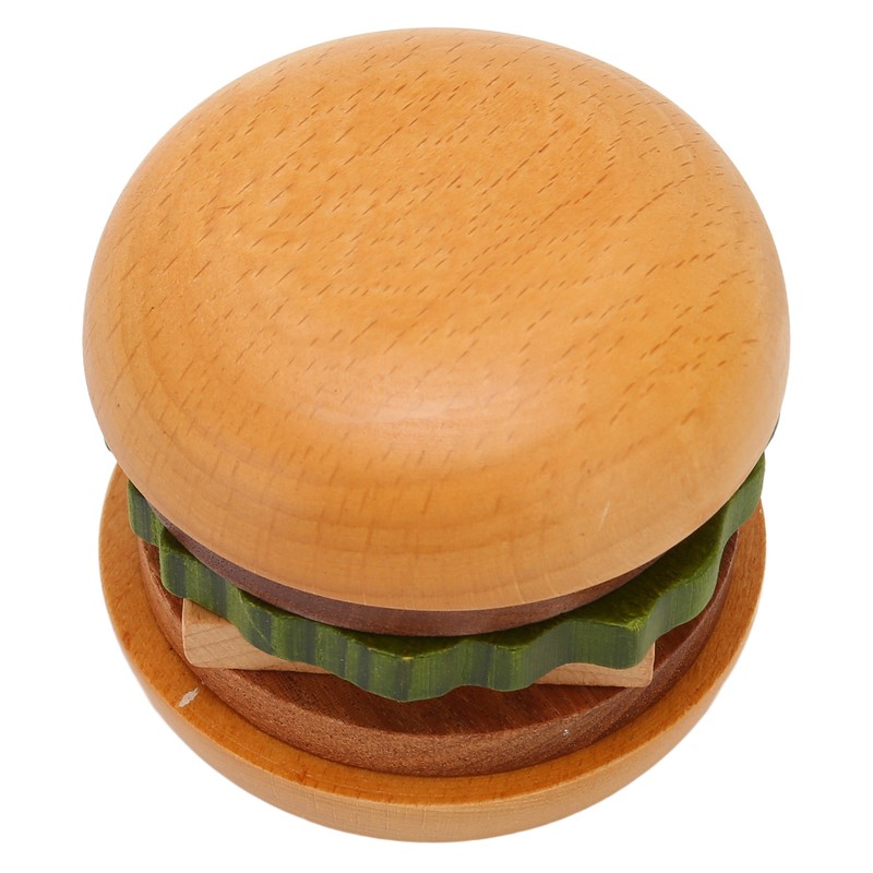 Hamburger Coaster Set Heat Insulation Cute Exquisite Wood Drink Coasters